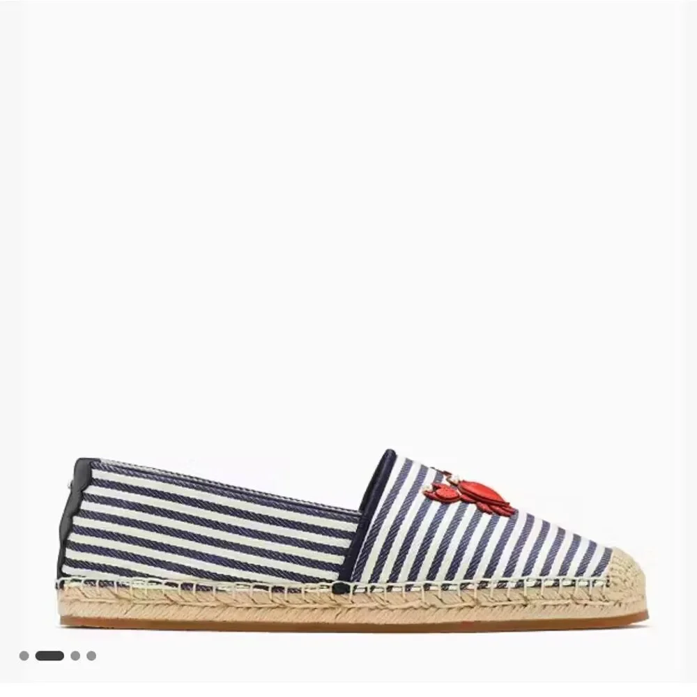 Kate Spade Surprise Laguna Espadrilles crab size 8 NWB